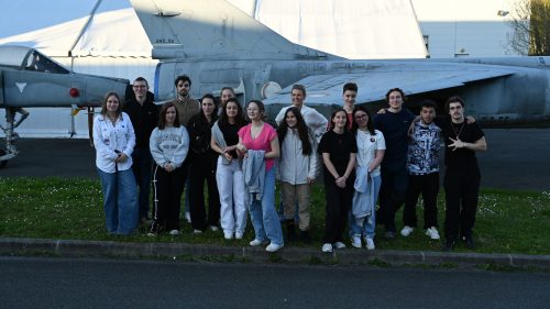 Accueil des élèves de Camblanes sur le site AÉROCAMPUS