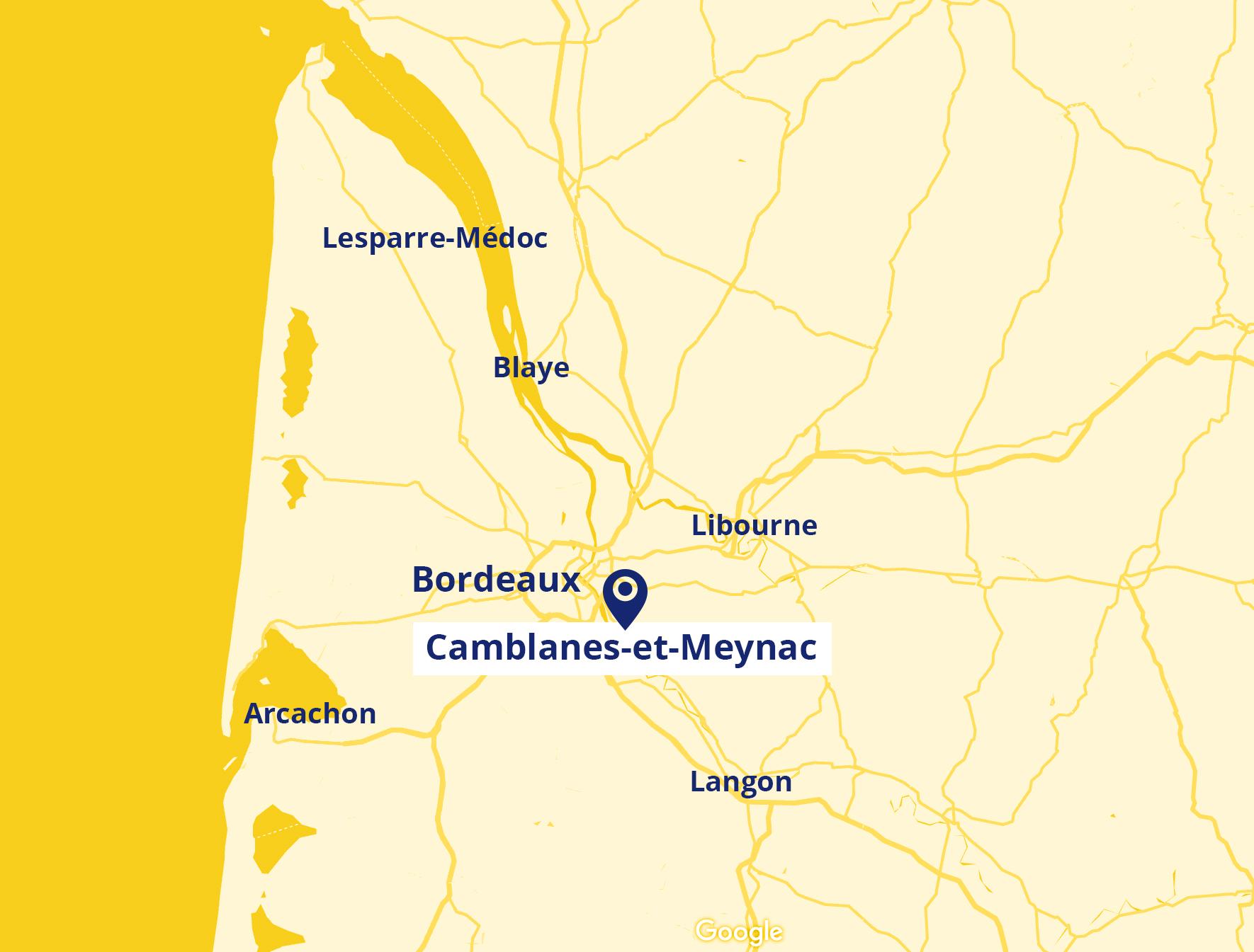 Plan de situation du lycée Flora Tristan
